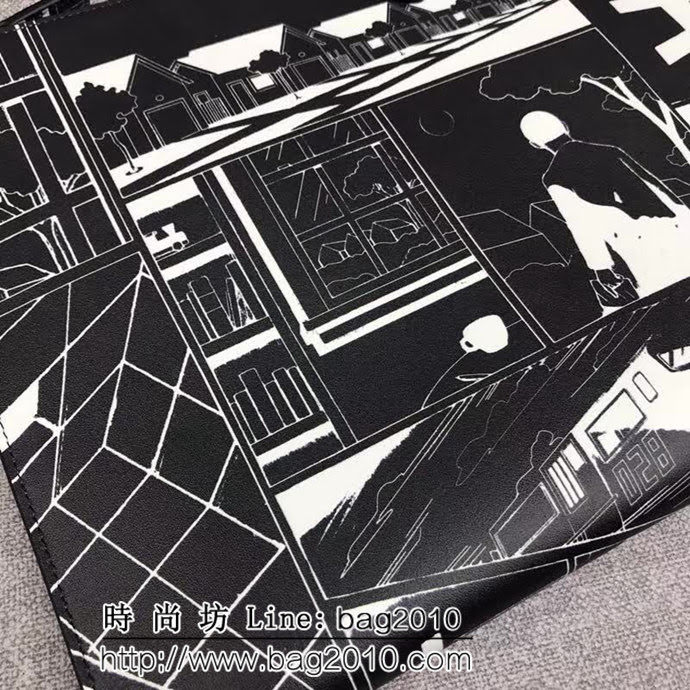 PRADA普拉達 官網同步 2018最新漫畫印象系列 限量版男士手包 2NG001 DD1445